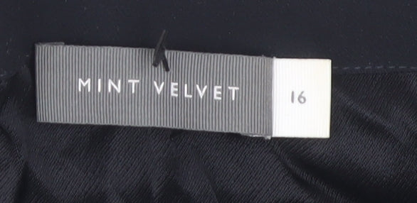 Womens UK Size 16 Mint Velvet Black Camisole Blouse