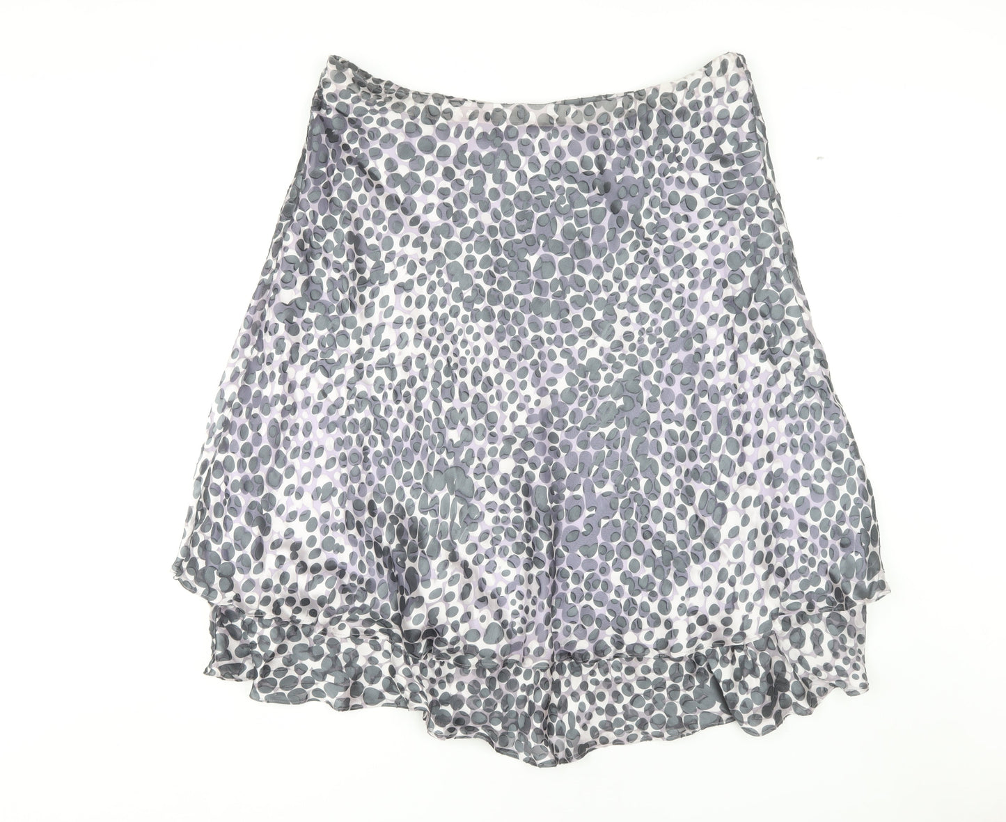 Eastex Women's Grey Animal Print A-Line Skirt Size 20