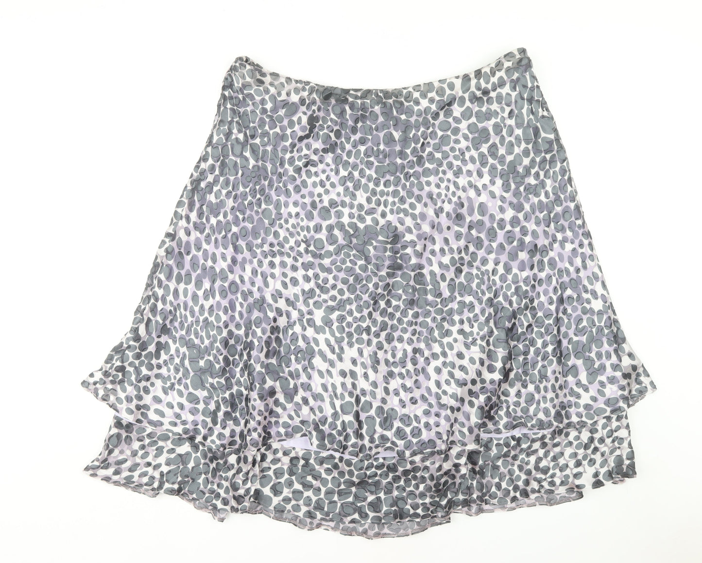 Eastex Women's Grey Animal Print A-Line Skirt Size 20