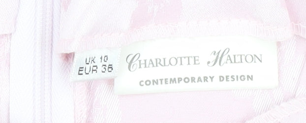 Charlotte Halton Pink Floral Pencil Dress Size 10