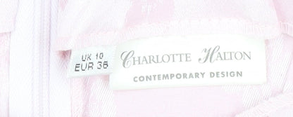 Charlotte Halton Pink Floral Pencil Dress Size 10