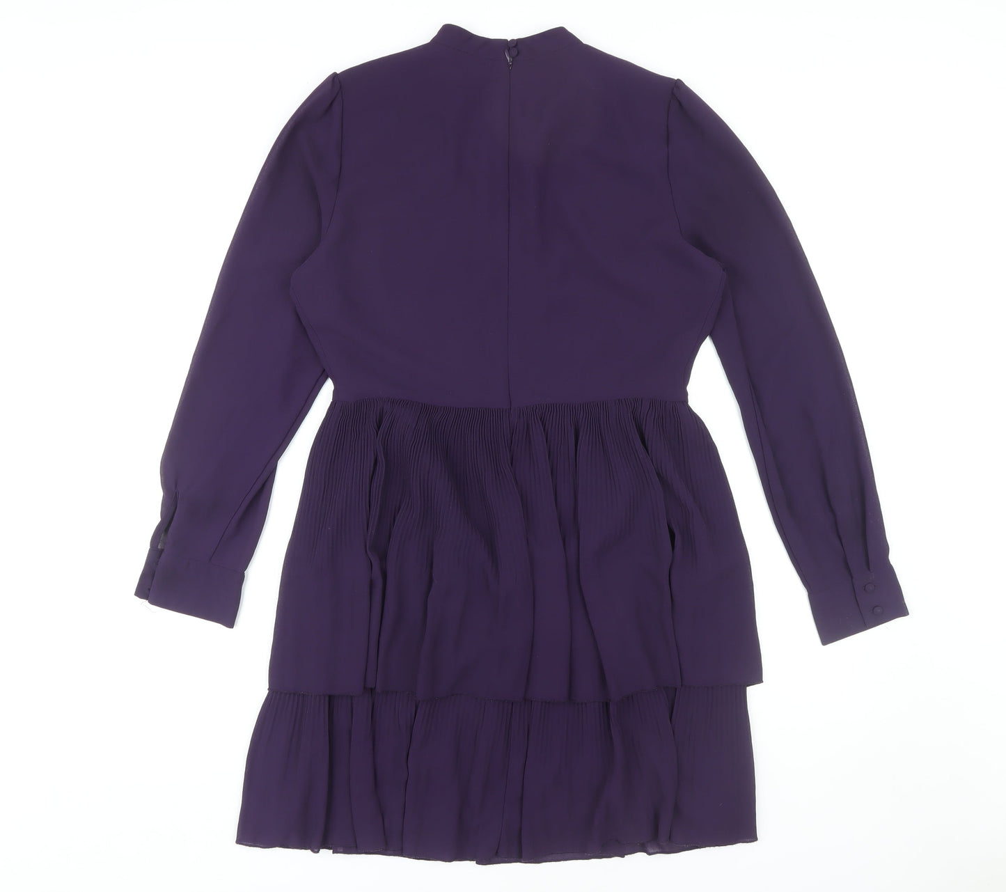Warehouse Women's Purple Long Sleeve Dress UK Size 12