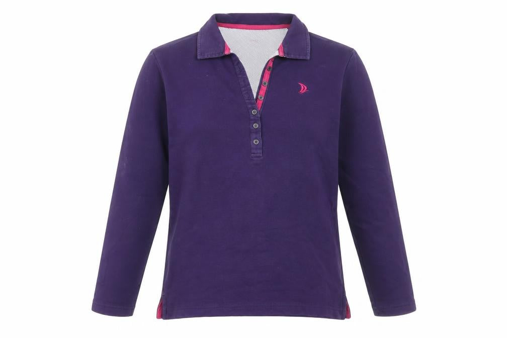 Womens UK Size 12 DASH Purple Basic Polo