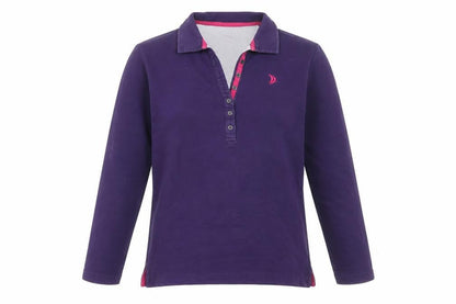 Womens UK Size 12 DASH Purple Basic Polo