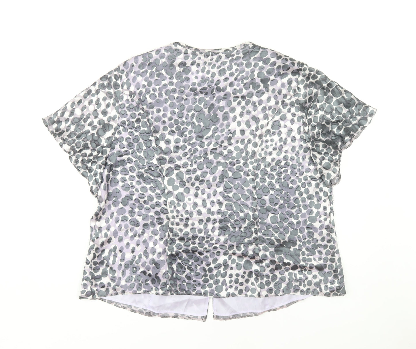 Womens UK Size 22 Eastex Grey Basic Blouse