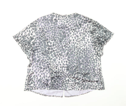 Womens UK Size 22 Eastex Grey Basic Blouse