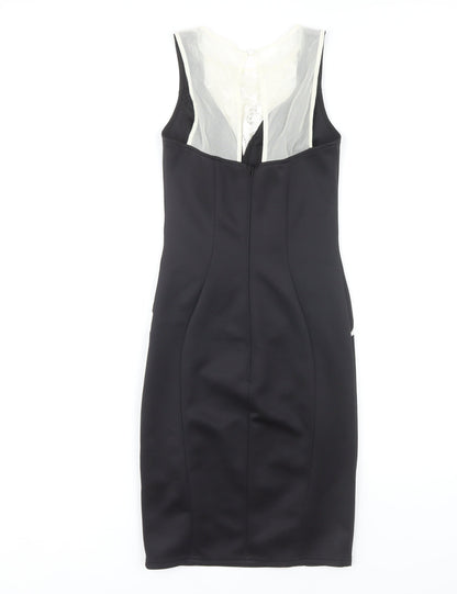 Lipsy London Women's Black Bodycon Dress Size 6