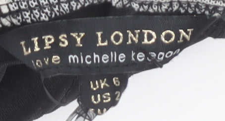 Lipsy London Women's Black Bodycon Dress Size 6