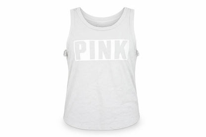 Victoria's Secret PINK Women's XS White Cotton Tank