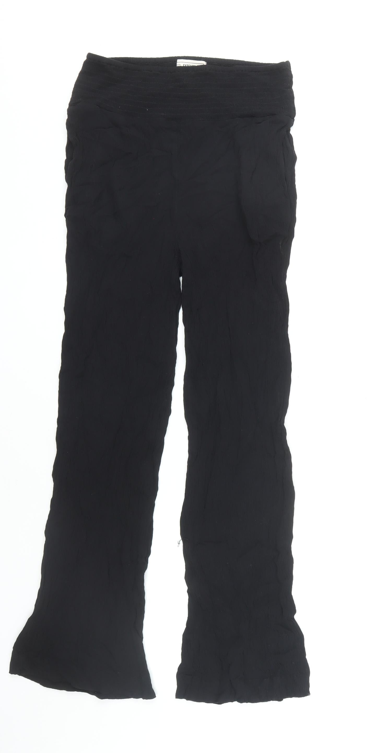 FatFace Women's L Black Trousers Viscose