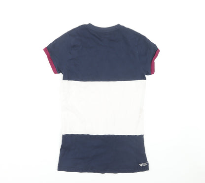 Voi Womens Multicoloured Colourblock T-Shirt Size 16