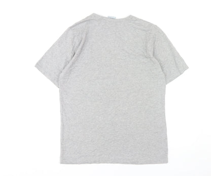 ISC Men's Grey Sports Graphic T-Shirt L