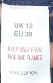 Falmer Heritage Blue Geometric T-Shirt, Size 12, Women's Casual