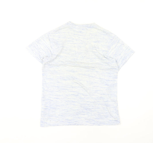 McKenzie Mens Blue Striped Crew Neck T-Shirt XS Casual