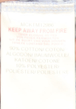 McKenzie Mens Blue Striped Crew Neck T-Shirt XS Casual