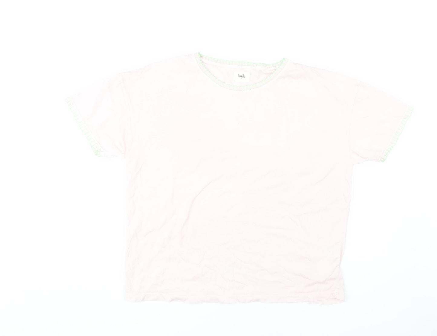Hush Women's Pink Basic T-Shirt M - Casual & Comfy