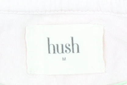 Hush Women's Pink Basic T-Shirt M - Casual & Comfy