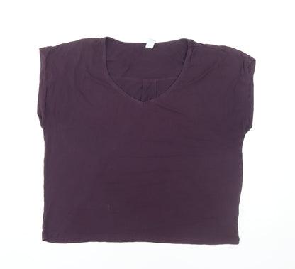 Womens UK Size L FatFace Purple  T-Shirt