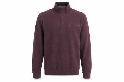 Mens UK Size M Lakeland Purple 1/4 Zip Jumper