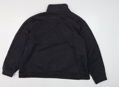 Mens UK Size 2XL Regatta Black Henley Sweatshirt