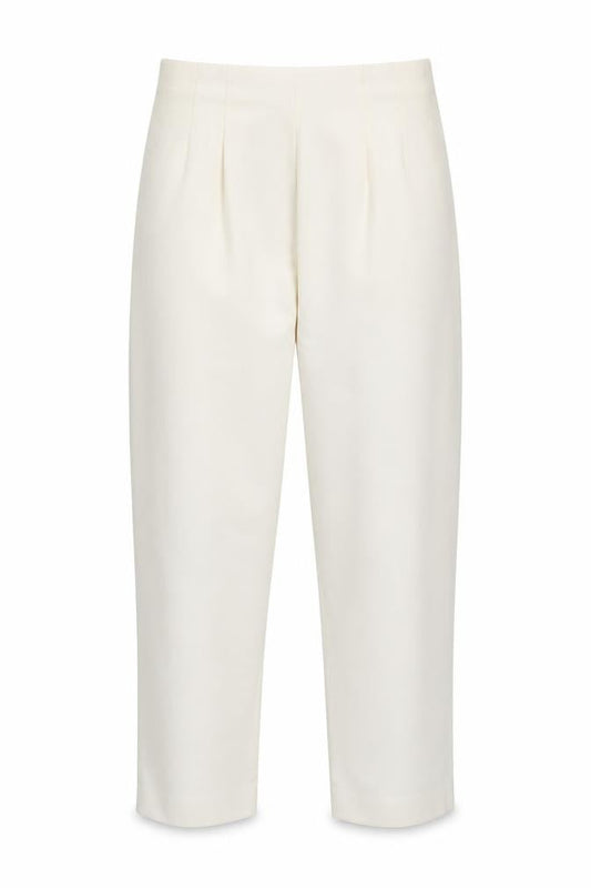 Womens UK Size 32 Stradivarius Regular Fit Formal Workwear Ivory Trousers