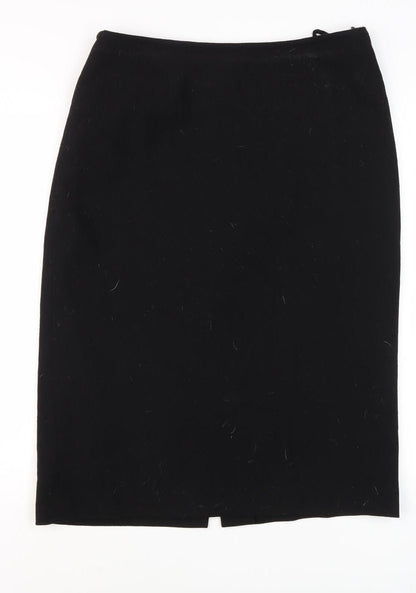 Kasper Women's Black Wool Pencil Skirt, Size 14, Business
