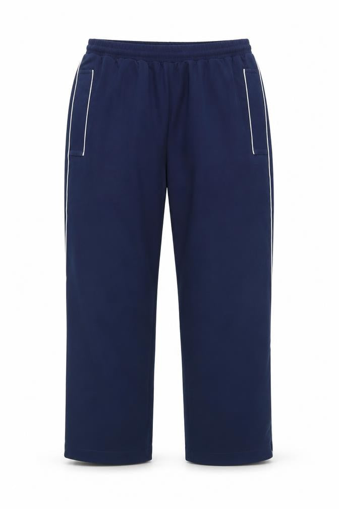 Front view of Medallion by Blue Max unisex blue activewear trousers s