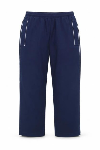Front view of Medallion by Blue Max unisex blue activewear trousers s