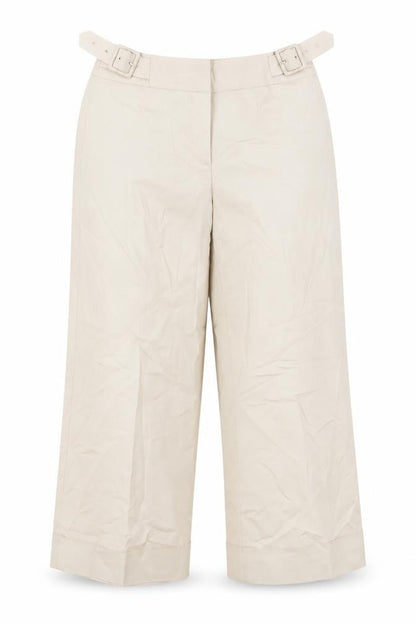 Womens UK Size 10 Coast Regular Fit Cropped Beige Trousers
