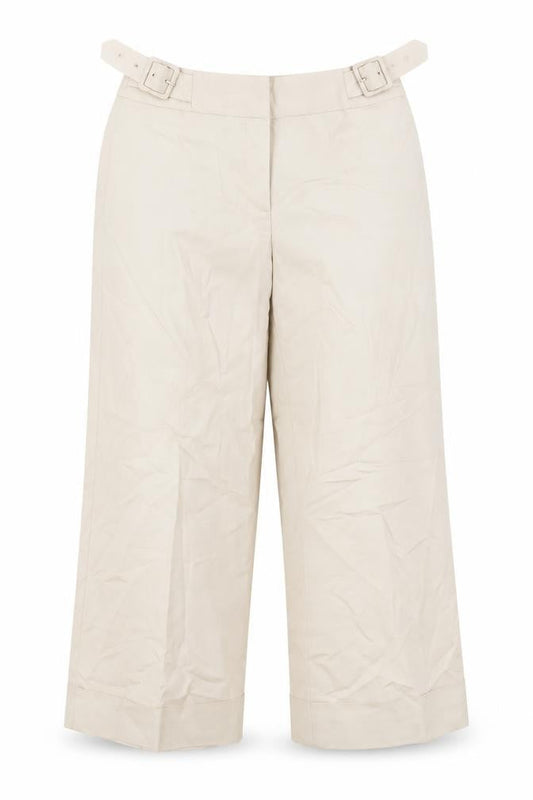 Womens UK Size 10 Coast Regular Fit Cropped Beige Trousers