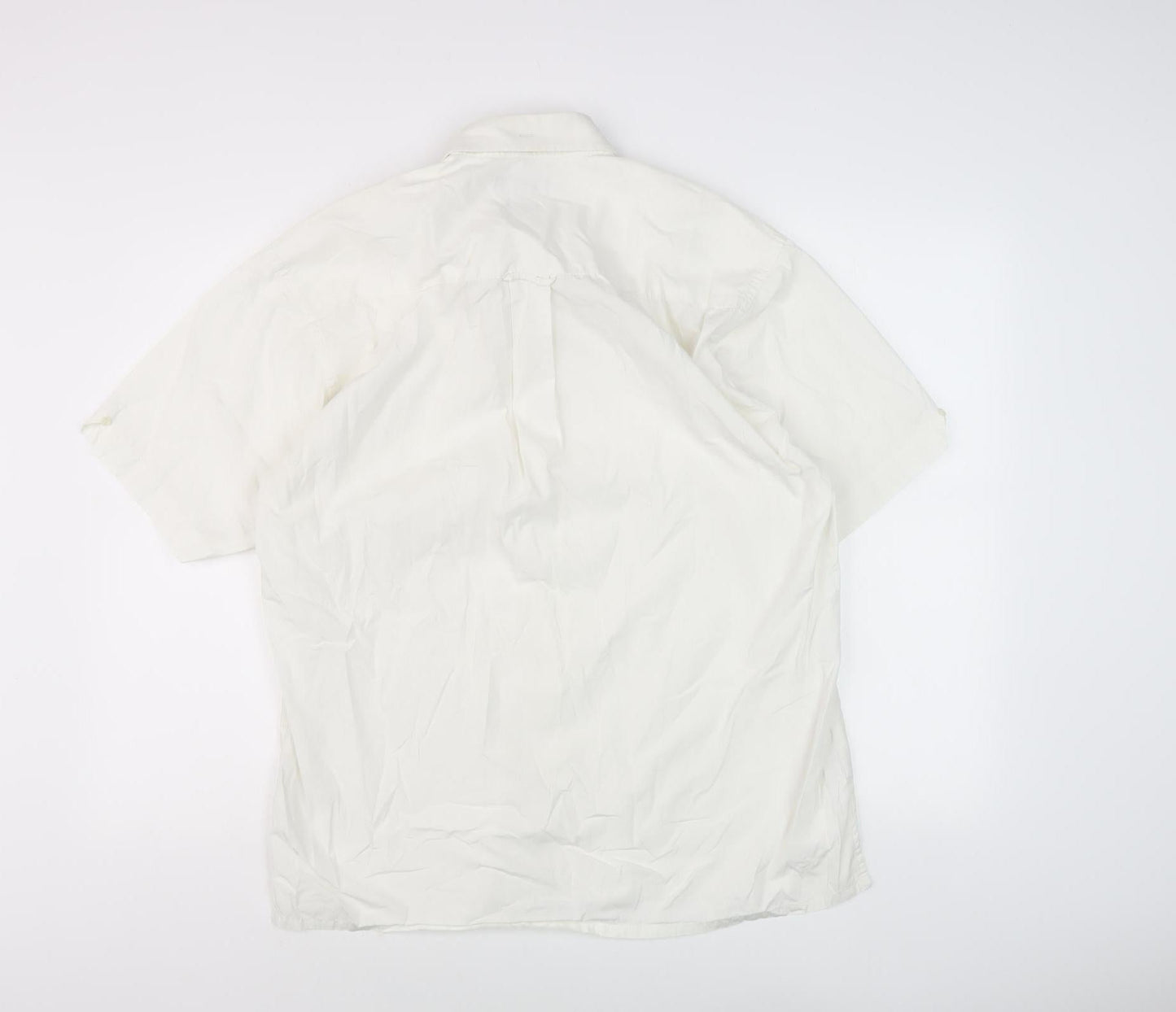 Lee Cooper Men's Ivory Cotton Button-Up Shirt M