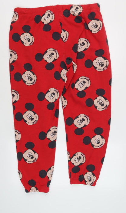 Disney Teens Red Mickey Mouse Pyjama Pants Size 12-14