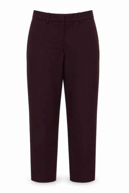 Womens UK Size 10 H&M Classic Fit Ankle Red Trousers