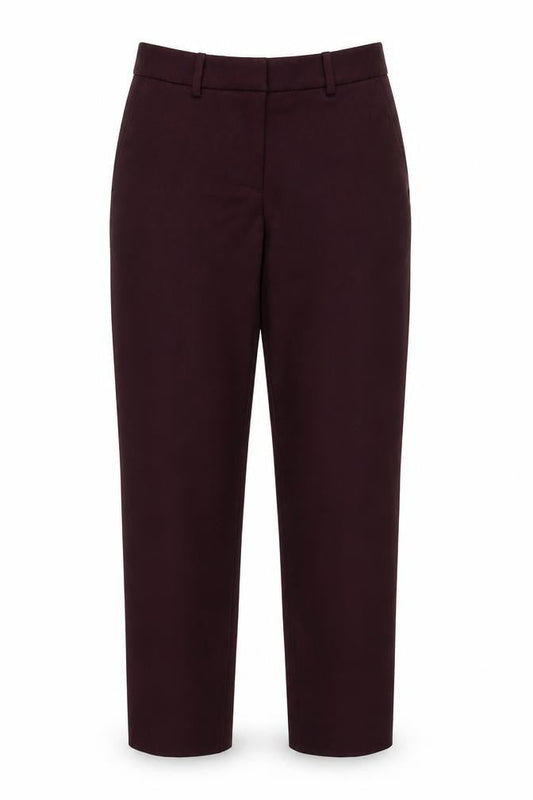 Womens UK Size 10 H&M Classic Fit Ankle Red Trousers