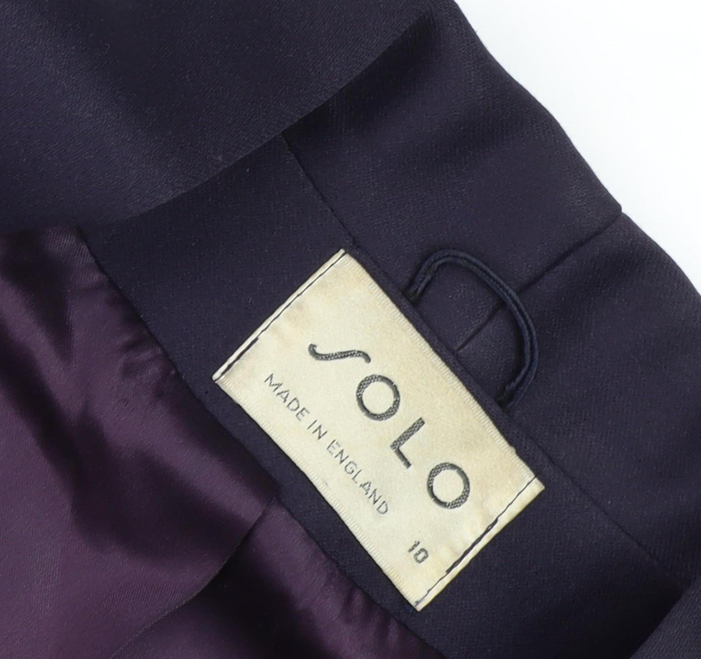 Solo Women's Blue Long Overcoat, Size 10, Vintage Elegance