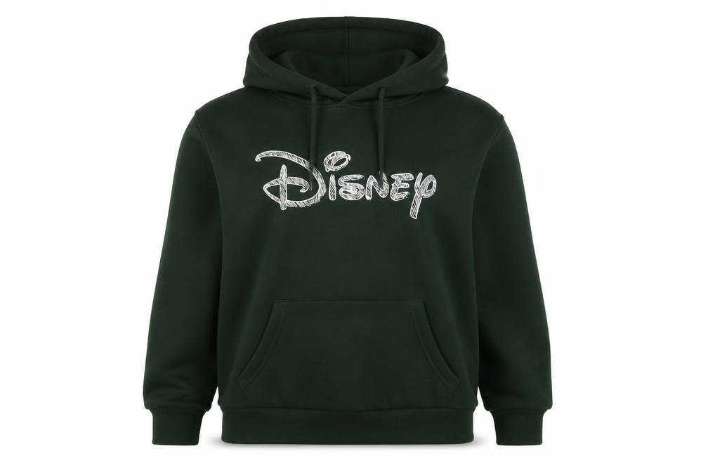 Womens UK Size S Disney Green Pullover Hoodie