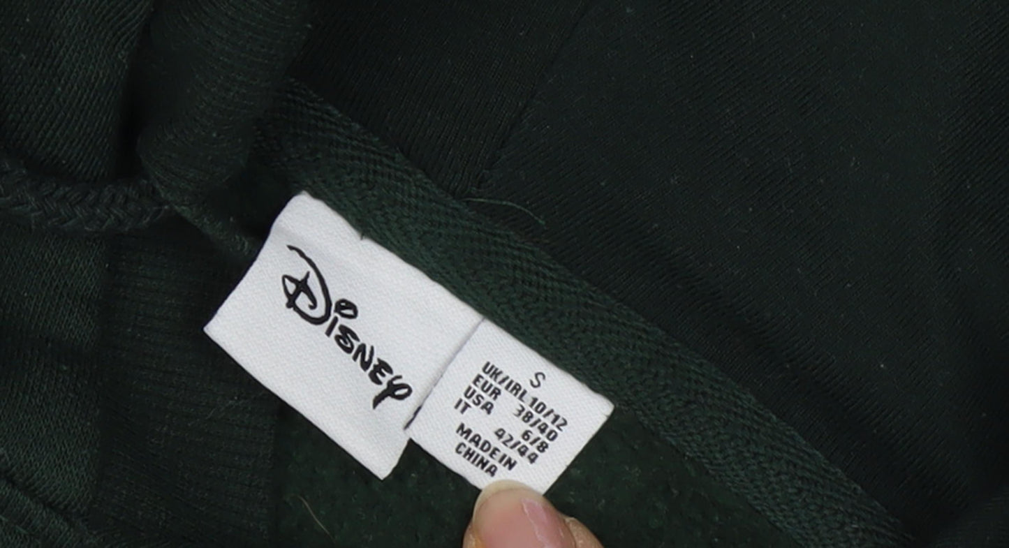 Womens UK Size S Disney Green Pullover Hoodie