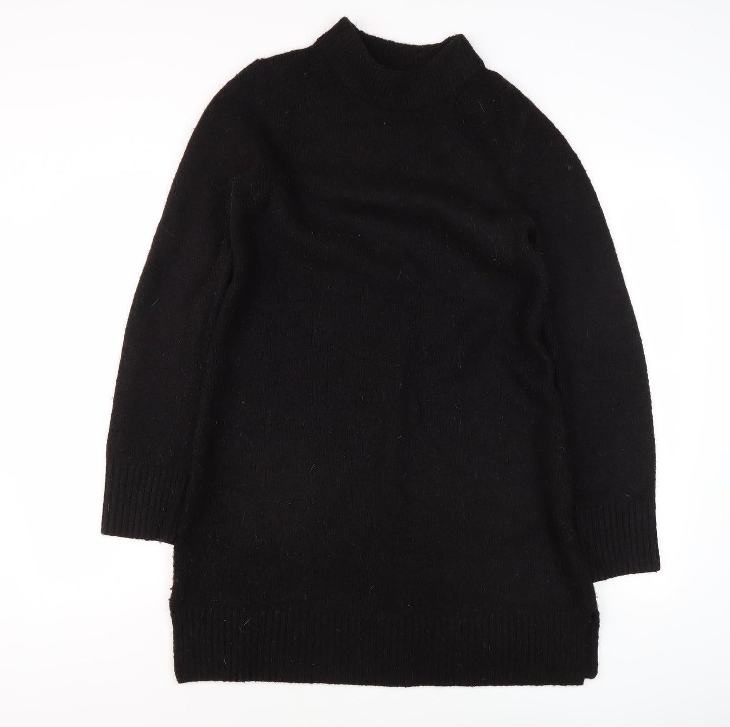 French Connection Black Wool Jumper Dress XS Women