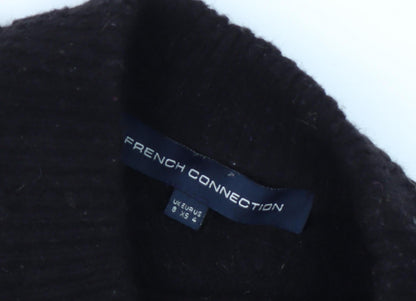 French Connection Black Wool Jumper Dress XS Women