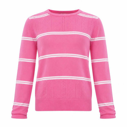 River Island Girls Pink Striped Pullover Jumper 11-12 Years