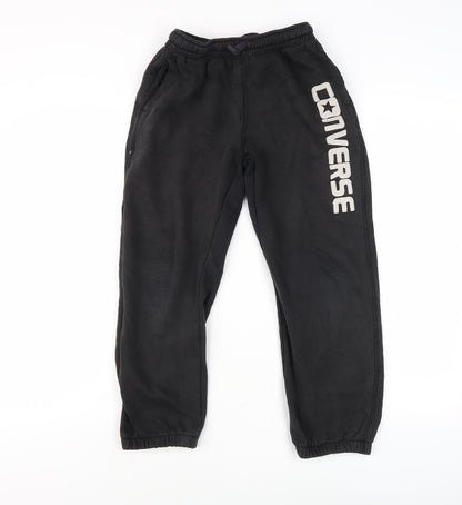 Converse Boys Black Jogger Trousers 10-12 Years