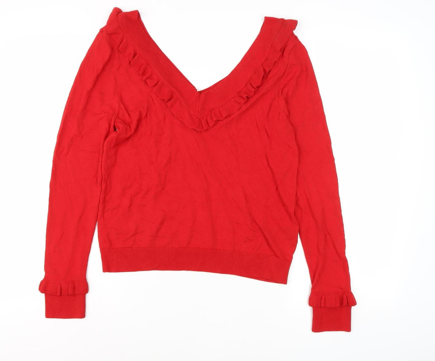 Womens UK Size 12 Marks and Spencer Red  Jumper