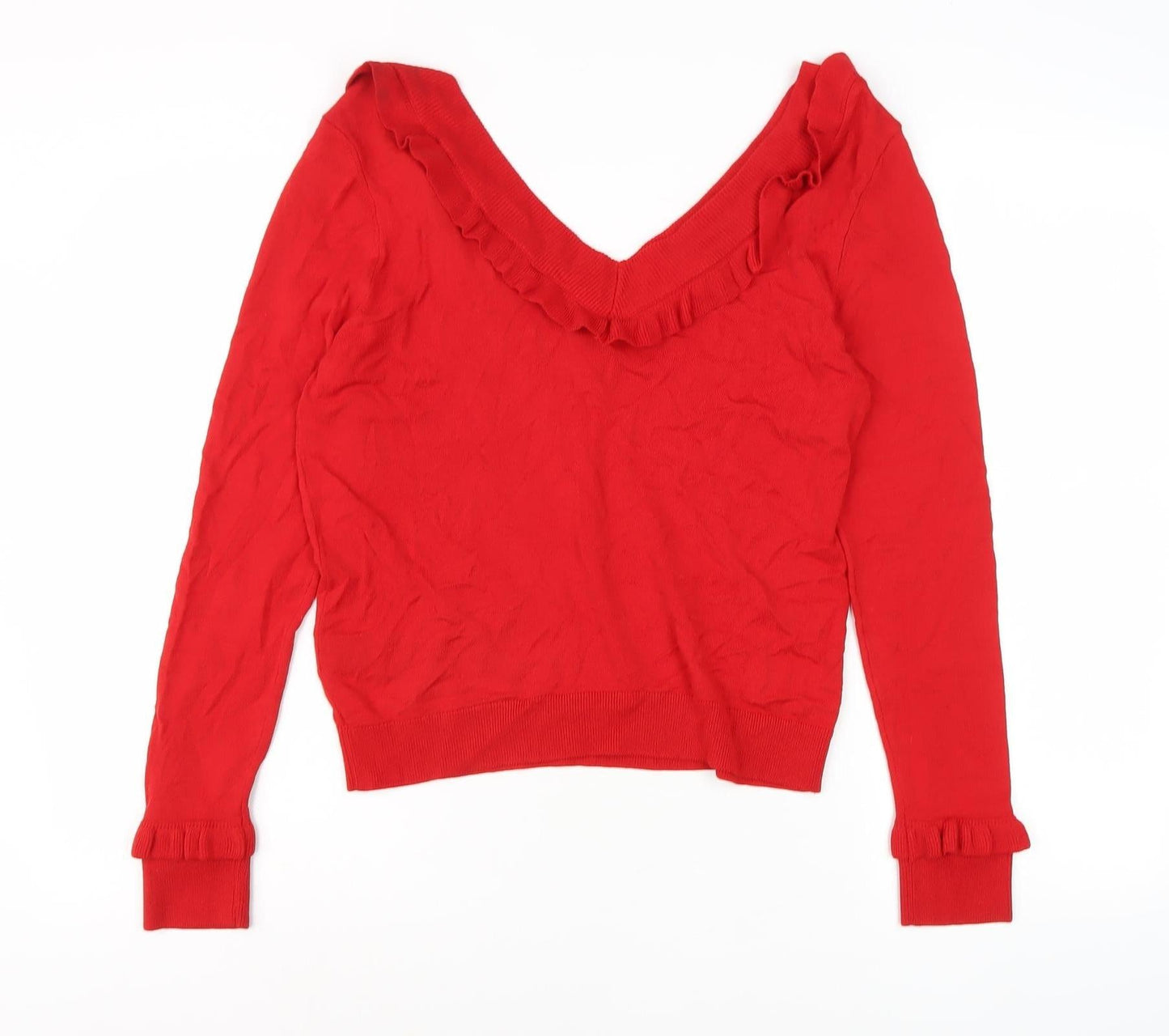 Womens UK Size 12 Marks and Spencer Red  Jumper