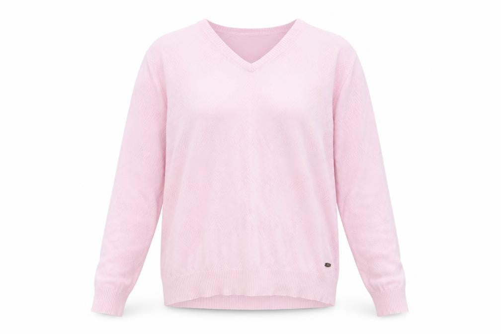 Womens UK Size L Isle Pink Pullover Jumper