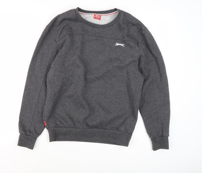 Slazenger Boys' Grey Pullover Sweatshirt 13Y - Casual Style