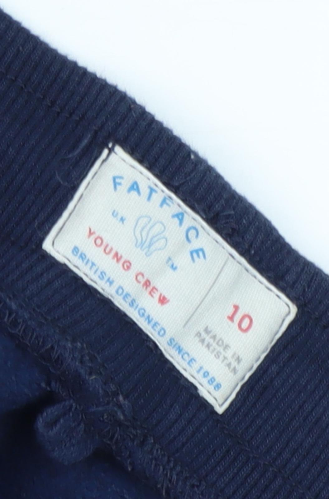 FatFace Boys Blue Jogger Trousers Size 10 Years