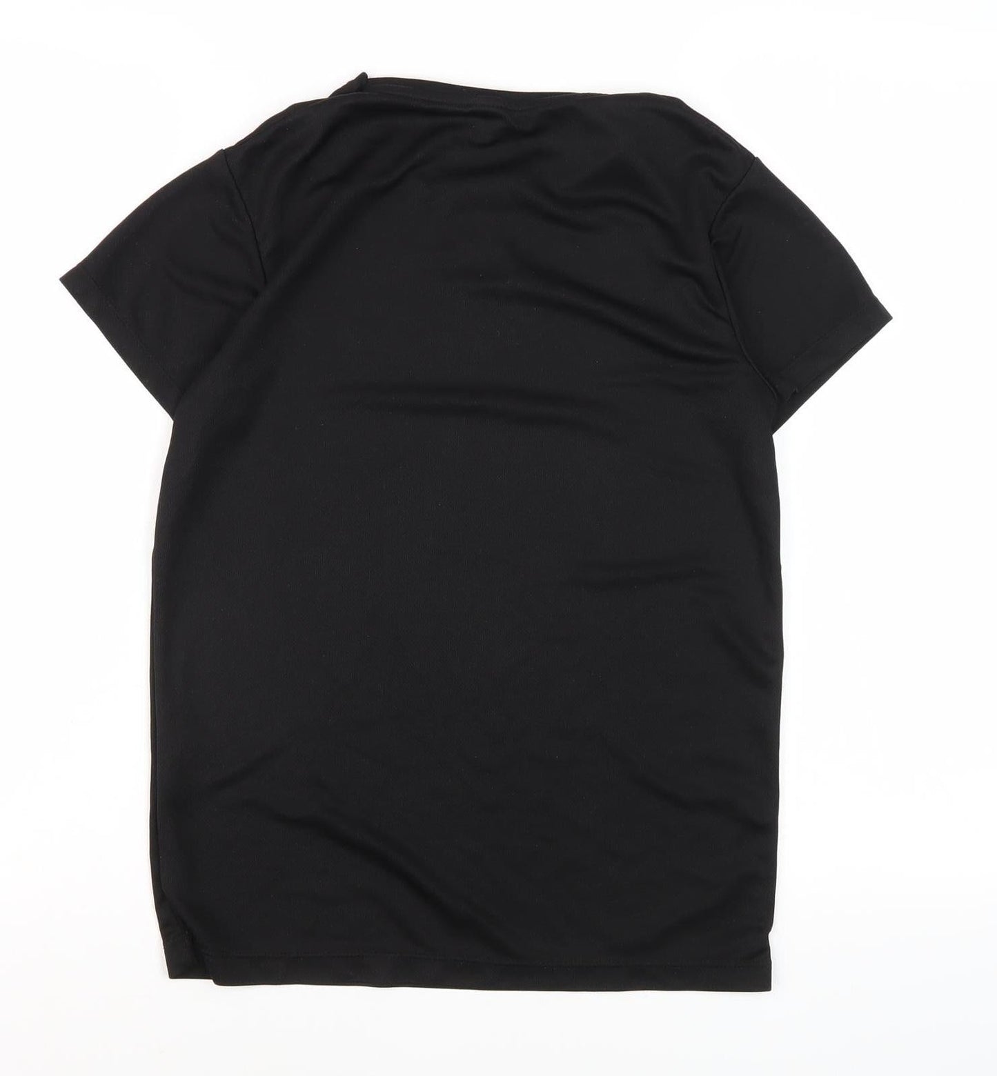 The North Face Boys Black T-Shirt, Size 18, Casual Logo Tee