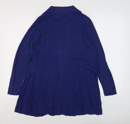 Womens UK Size S David Emanuel Blue Cardigan Jumper