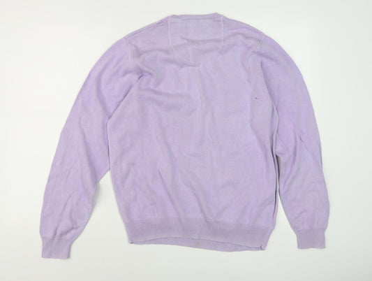 Womens UK Size M Marks and Spencer Purple Pullover Jumper