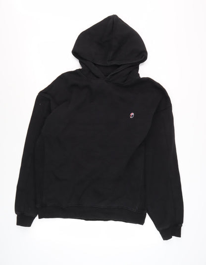 Topman Men's Black Pullover Hoodie M - Fleece, Hooded